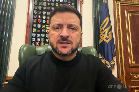 ウクライナ選挙、停戦後にのみ実施 ゼレンスキー氏