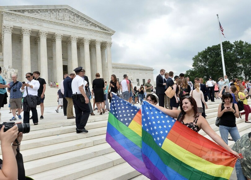 全米で同性婚認める、米連邦最高裁が判決