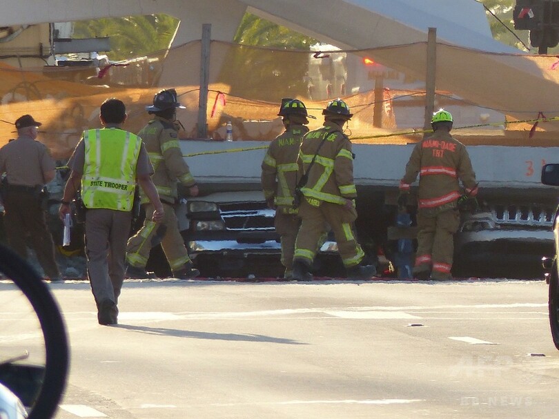 フロリダ歩道橋崩落、2日前にひび指摘 担当者不在で伝わらず