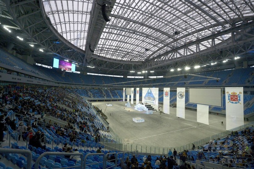 W杯行われるサンクトペテルブルクのスタジアム 最初のテストを無事にパス 写真4枚 国際ニュース Afpbb News