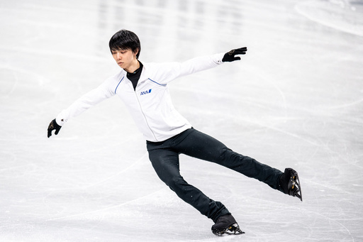羽生結弦が公式練習 全日本フィギュア 写真5枚 国際ニュース：AFPBB News
