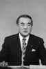 中曽根康弘首相（肩書きは当時、1985年12月28日撮影）。(c)AFP