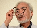 都内で引退について記者会見する宮崎駿（Hayao Miyazaki）監督（2013年9月6日撮影）。(c)AFP/TOSHIFUMI KITAMURA