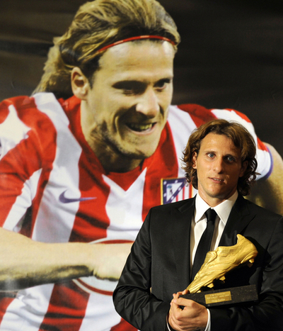 フォルラン 通算2度目のゴールデン・シュー獲得