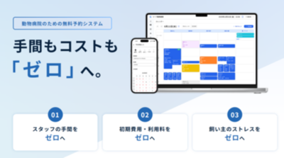 【動物病院向け】常識を覆す「アニカル動物病院予約」をリリース。DXでコストと現場負担を「ゼロ」に。