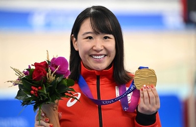 日本勢が3種目で金メダル アジア大会・自転車トラック