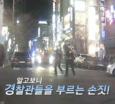 韓国・繁華街で暴れた男、警官が一本背負いで制圧…動画が拡散「見ていてすっきりした」