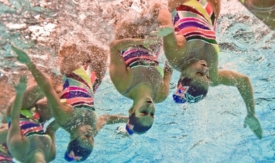 【写真特集】水中カメラがとらえたシンクロナイズドスイミング