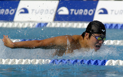 柴田 男子200メートルバタフライで2位