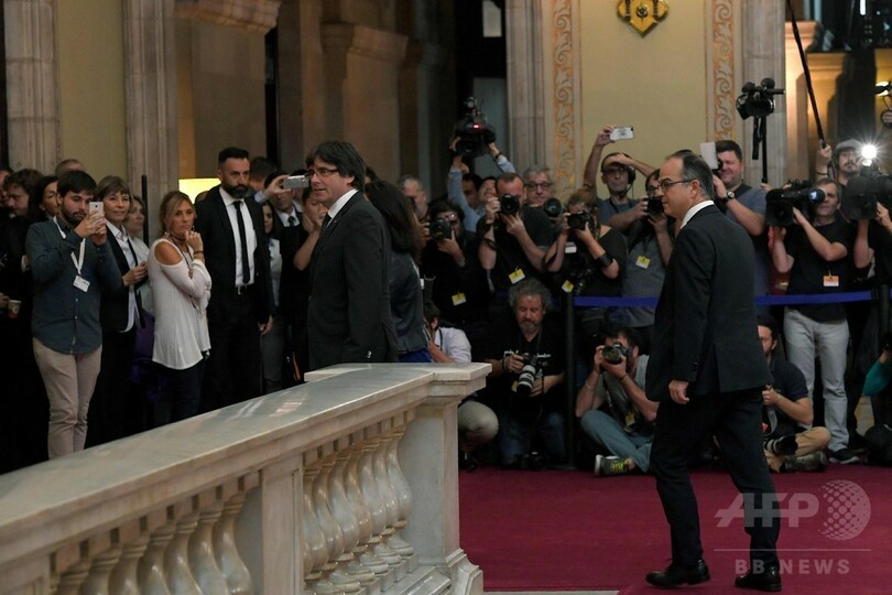カタルーニャ州の独立派議員、州議会に独立盛り込んだ決議文提出