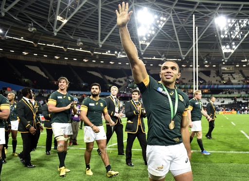 南アフリカがアルゼンチン退けW杯3位、ベテラン選手が代表に別れ 写真