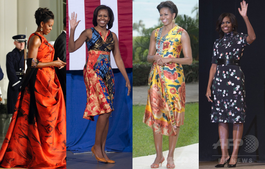写真特集 ミシェル オバマ夫人 鮮やかで大胆なプリント柄ファッション 写真27枚 マリ クレール スタイル マリアージュ Marie Claire Style Mariage