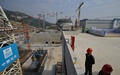 中国・広東省で建設中の台山原子力発電所（2013年12月8日撮影、資料写真）。(c)PETER PARKS / AFP