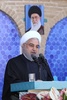 イラン中部ヤズドで演説するハッサン・ロウハニ大統領。イラン大統領府提供（2019年11月10日提供）。(c)Photo by HO / Iranian Presidency / AFP