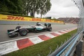 16F1第7戦カナダGP決勝に臨むメルセデスAMGのルイス・ハミルトン（2016年6月12日撮影）。(c)AFP/GEOFF ROBINS