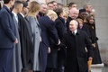 フランス・パリの凱旋（がいせん）門で開かれた第1次世界大戦終結100年記念式典の様子（2018年11月11日撮影）。(c)ludovic MARIN / POOL / AFP