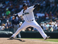 米大リーグ（MLB）、シアトル・マリナーズ（Seattle Mariners）のフェリックス・ヘルナンデス（Felix Hernandez）が15日、タンパベイ・レイズ（Tampa Bay Rays）戦に先発登板し、完全試合を達成した。

試合はマリナーズが1-0で勝利を収めた。

タンパベイ・レイズ戦に先発登板したシアトル・マリナーズのフェリックス・ヘルナンデス（Felix Hernandez、2012年8月15日撮影）。(c)AFP/Getty Images/Otto Greule Jr