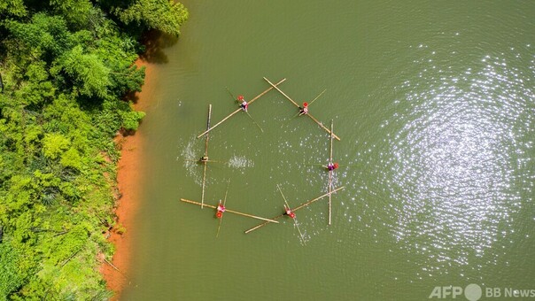 貴州省造り珍しい竹の 写真特集】竹の上の妙技、妖精のような「独竹漂」 写真21枚 国際
