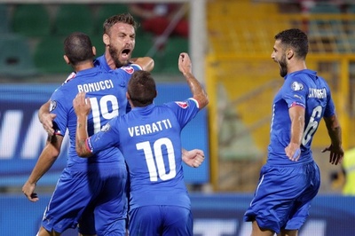 デ・ロッシが決勝点、イタリアが単独首位浮上 欧州選手権予選