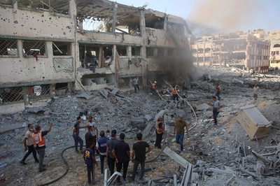 イスラエル軍がまた学校空爆、17人死亡
