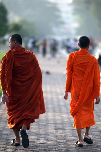 仏塔の浴場で女性を盗撮、僧侶に有罪判決 カンボジア