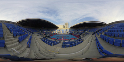 【360°パノラマ】有明コロシアム、テニスの会場②