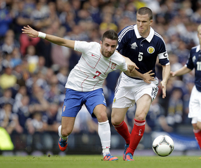 全米オープン決勝進出のジョコビッチとマレー、W杯予選を一緒に観戦