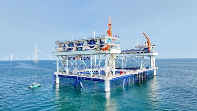 中国初の洋上風力・養殖漁業統合型海洋牧場プラットフォームが操業開始