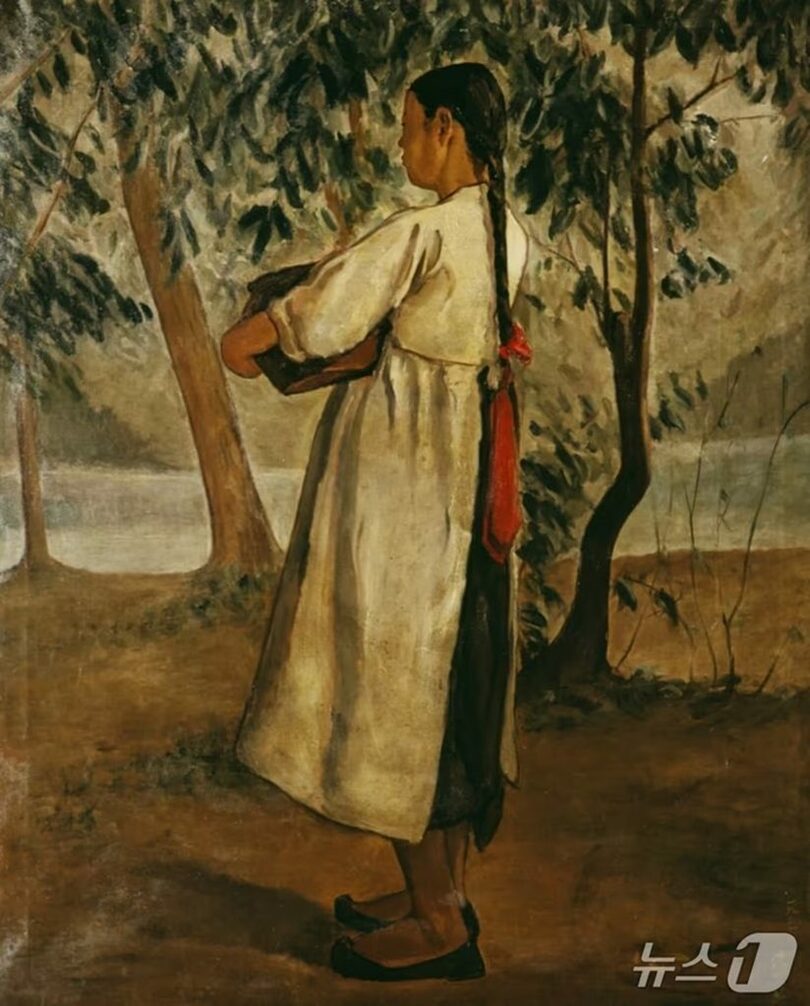 シム・ヒョングの作品「水辺」＝韓国銀行ホームページ(c)news1