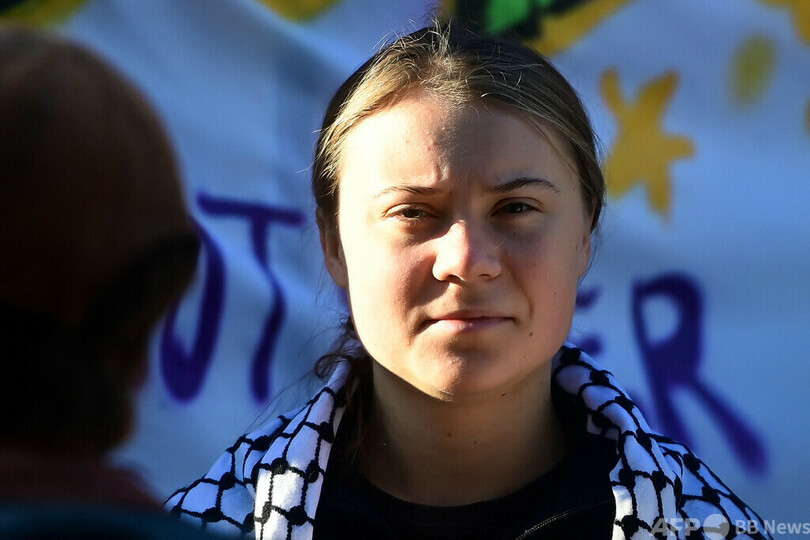 グレタさん「トランプ氏、はるかに危険」 イスラエル支援のハリス氏も批判