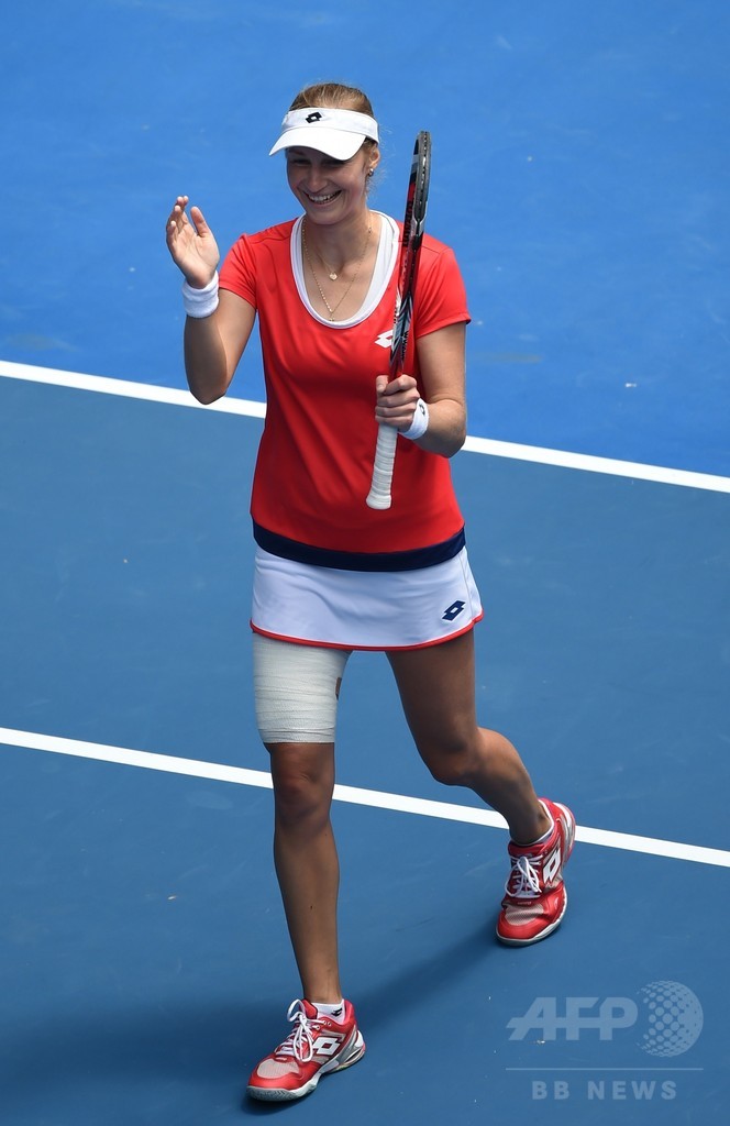 第10シードのマカロワ、快勝でベスト8進出 全豪オープン 写真8枚 国際ニュース：AFPBB News