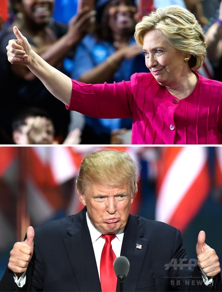 クリントン氏支持率、初の5割超え 米大統領選の世論調査 クリントン氏支持率、初の5割超え 米大統領選の世論調査