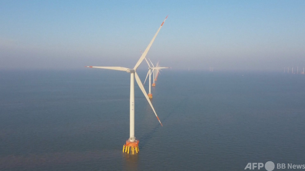 動画 中国の洋上風力発電 1000万ｋｗ超を送電網へ 写真1枚 国際ニュース Afpbb News