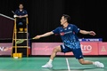 バドミントン、アジア団体選手権、男子準々決勝、インド対日本。試合に臨む西本拳太（2024年2月16日撮影）。(c)Mohd RASFAN / AFP