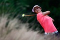 女子ゴルフ、CMEグループ・ツアー選手権（CME Group Tour Championship 2014）3日目。2番でティーショットを打つミッシェル・ウィ（Michelle Wie、2014年11月22日撮影）。(c)AFP/Getty Images/Sam Greenwood