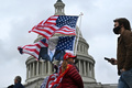 米ワシントンに集結したドナルド・トランプ大統領の支持者（2021年1月5日撮影）。(c)Brendan Smialowski / AFP
