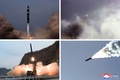 北朝鮮の朝鮮人民軍が実施した弾道ミサイル発射実験の様子。場所は非公開。朝鮮中央通信（KCNA）提供（2022年11月2～5日撮影、7日公開）。(c)AFP PHOTO/KCNA VIA KNS