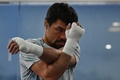 エロール・スペンス・ジュニアとの一戦を控え、地元ジェネラルサントスのジムでトレーニングするマニー・パッキャオ（2021年6月22日撮影）。(c)TED ALJIBE / AFP