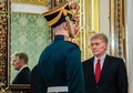 ロシア大統領府（クレムリン）のドミトリー・ペスコフ報道官（2024年5月23日撮影）。(c)YURI KOCHETKOV / POOL / AFP
