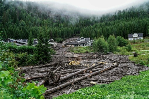 スウェーデン、ノルウェーで豪雨 洪水・土砂災害発生 写真17枚 国際