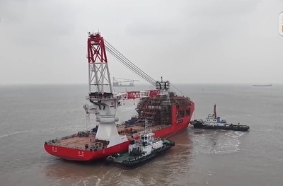 中国が独自開発した次世代深海多機能海洋作業船が進水