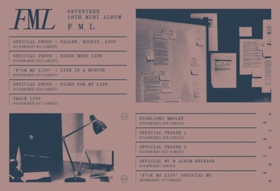 SEVENTEEN、24日カムバック「FML」スケジュール公開