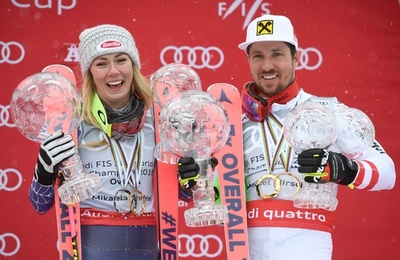 アルペンW杯最終戦は強風で中止、ヒルシャーは最多勝記録更新ならず