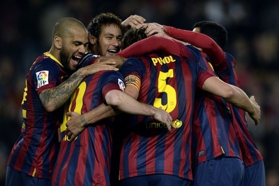 バルサがアルメリアに快勝、マドリード勢に重圧かける