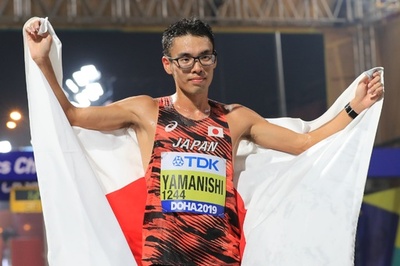 日本勢が男子競歩の金独占、山西が男子20キロで優勝 世界陸上