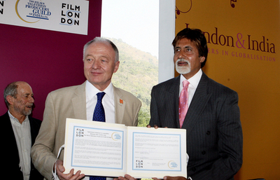 英国＆インド映画の理解・交流イベント ロンドン市長とアミターブ・バッチャン登場
