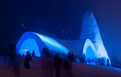 雪で作った教会、ドイツ