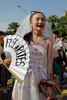 台北で行われた性的少数者（LGBT）のパレードの参加者（2018年10月27日撮影）。(c)Daniel Shih / AFP