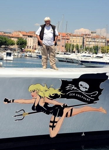 シー・シェパード抗議船、大波で船体に亀裂