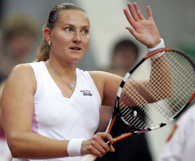 ＜女子テニス 07フェドカップ＞ロシア ペトロワが勝利し初戦を白星で飾る - ロシア